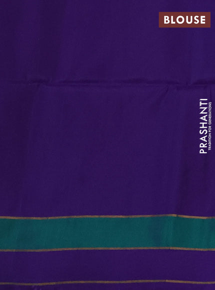 Violet &  Kanchipuram Soft Silk Sarees - Buttas