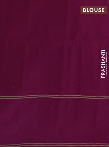 Violet & Dual Shade Of Purple Kanchipuram Soft Silk Sarees - Zari Weaves