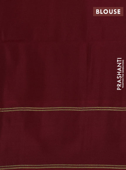 Green & Maroon Kanchipuram Soft Silk Sarees - Zari Weaves