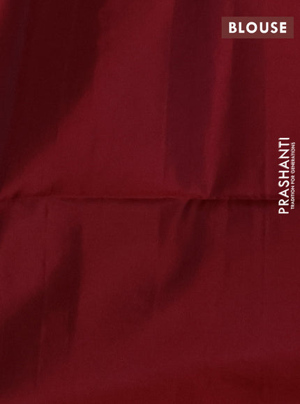 Maroon &  Kanchipuram Soft Silk Sarees - Buttas