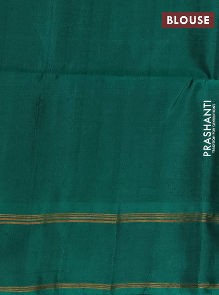 Purple & Green Kanchipuram Soft Silk Sarees - Zari Weaves