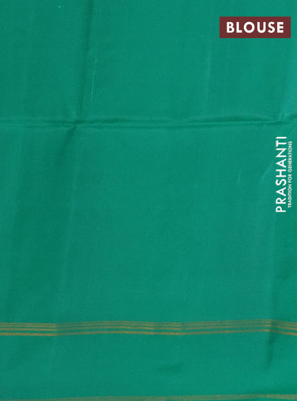 Dual Shade Of Light Green & Green Kanchipuram Soft Silk Sarees - Zari Weaves