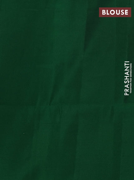 Purple & Green Kanchipuram Soft Silk Sarees - Buttas