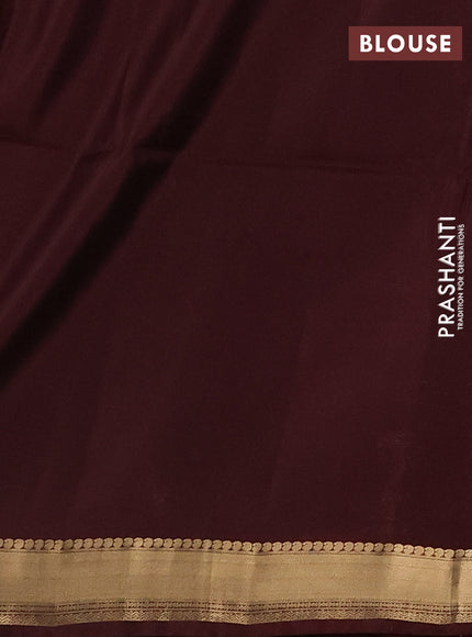 Purple & Deep Maroon Kanchipuram Soft Silk Sarees - Buttas