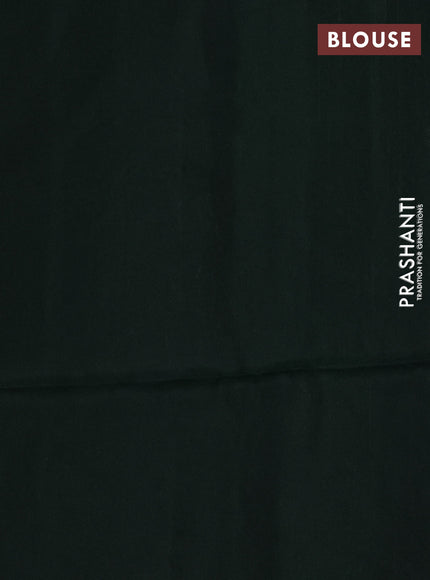 Navy Blue & Bottle Green Kanchipuram Soft Silk Sarees - Zari Weaves