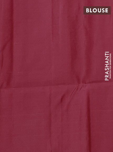 Reddish Pink & Peach Pink Kanchipuram Soft Silk Sarees - Buttas