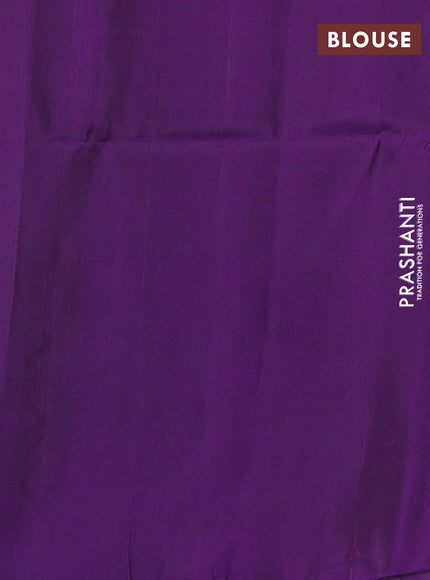 Mauve Pink & Purple Kanchipuram Soft Silk Sarees - Buttas