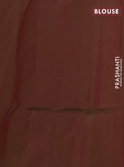 Red & Dual Shade Of Pinkish Green Kanchipuram Soft Silk Sarees - Buttas