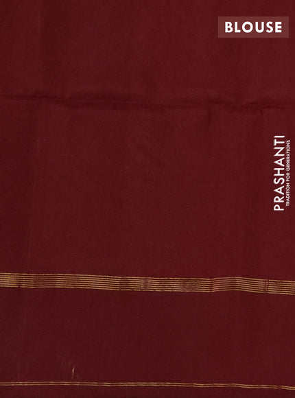 Rust Shade & Maroon Kanchipuram Soft Silk Sarees - Zari Weaves
