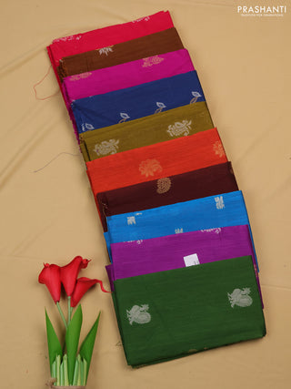 Raw silk blouse bit assorted colours & design and pack of 10