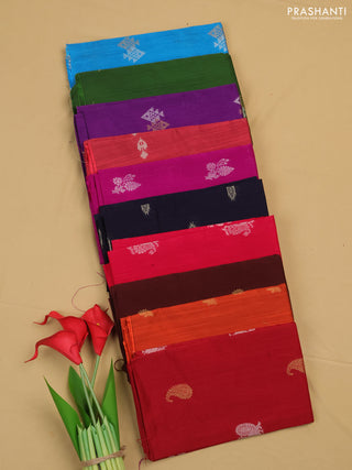 Raw silk blouse bit assorted colours & design and pack of 10