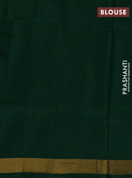 Green Pure Uppada Silk - Jamdani Design