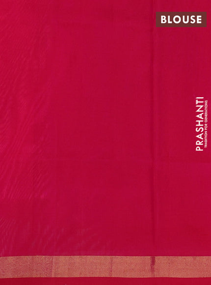 Peach Pink & Pink Pure Uppada Silk - Jamdani Design