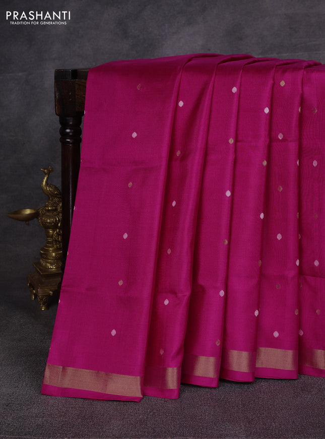 Pink Pure Uppada Silk - Jamdani Design