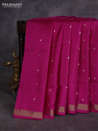 Pink Pure Uppada Silk - Jamdani Design