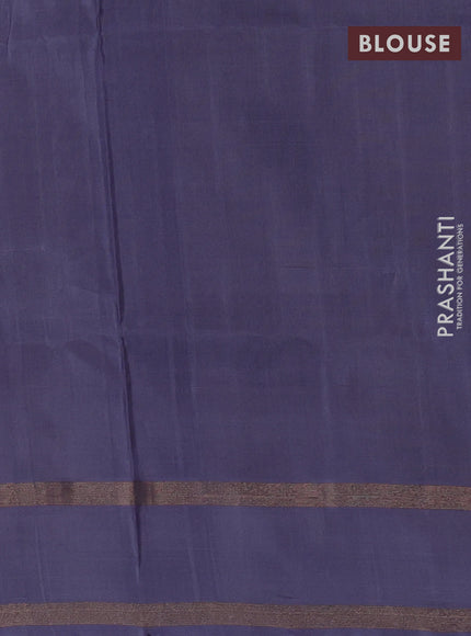 Grey Pure Uppada Silk - With Zari Buttas