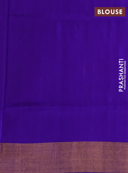 Pink & Violet Pure Uppada Silk - Jamdani Design