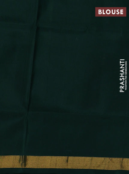 Green Pure Uppada Silk - Jamdani Design