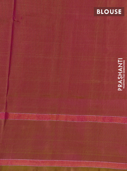 Pink &  Pure Uppada Silk - Zari Butta