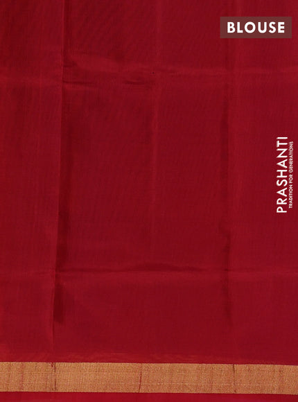 Violet & Maroon Pure Uppada Silk - Jamdani Design