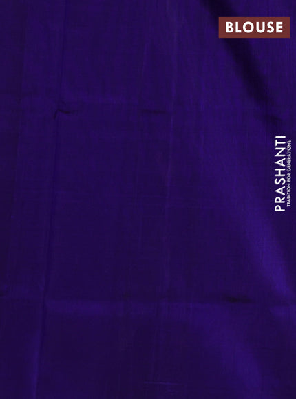 Blue &  Pure Uppada Silk - Zari Butta