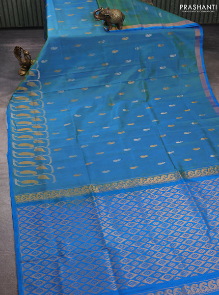 Violet Uppada Silk Saree - Buttas