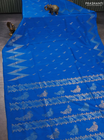CS Blue Uppada Silk Saree - Buttas
