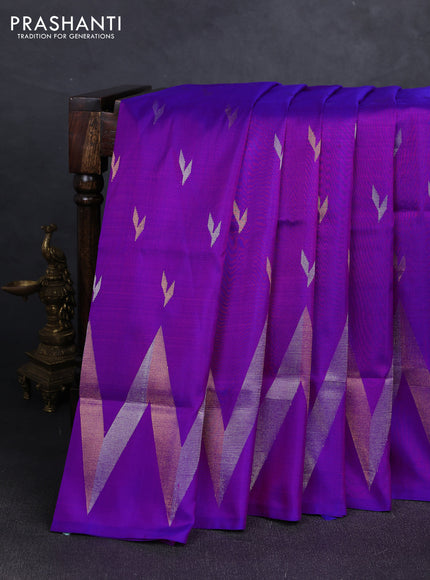 Purple Uppada Silk Saree - Buttas