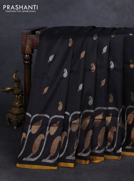 Black Uppada Silk Saree - Buttas