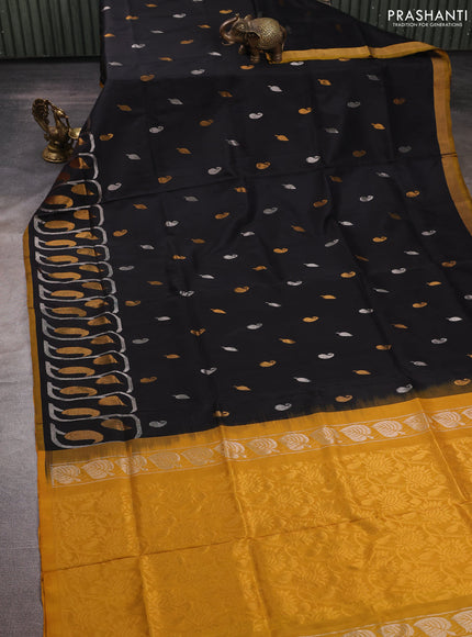 Black Uppada Silk Saree - Buttas