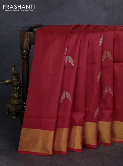 Red Uppada Silk Saree - Buttas