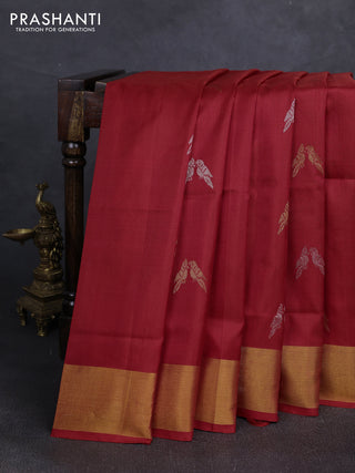 Red Uppada Silk Saree - Buttas