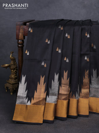 Black Uppada Silk Saree - Buttas