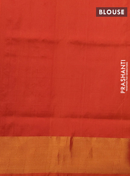 Orange Uppada Silk Saree - Buttas
