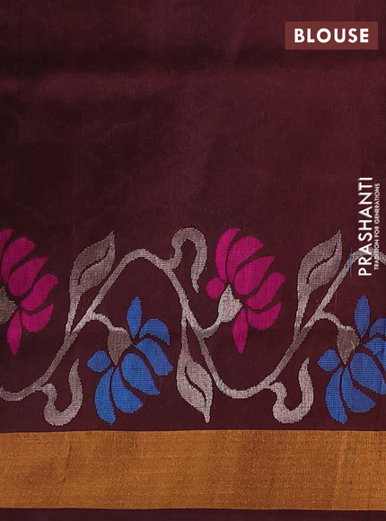 Mustard Yellow  Uppada Silk Saree - Buttas