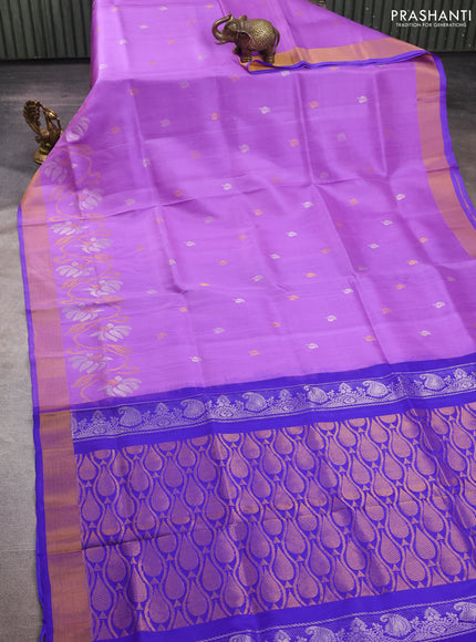 Lavender Uppada Silk Saree - Buttas