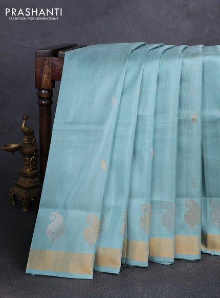 Pastel Green Uppada Silk Saree - Buttas