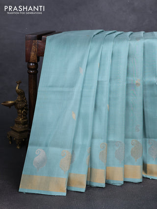 Pastel Green Uppada Silk Saree - Buttas