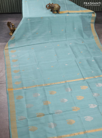 Pastel Green Uppada Silk Saree - Buttas