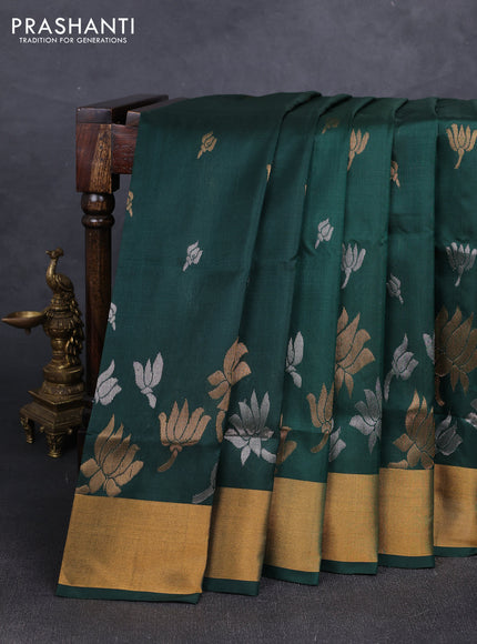 Green Uppada Silk Saree - Buttas