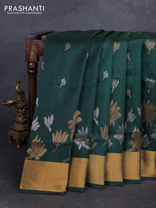 Green Uppada Silk Saree - Buttas