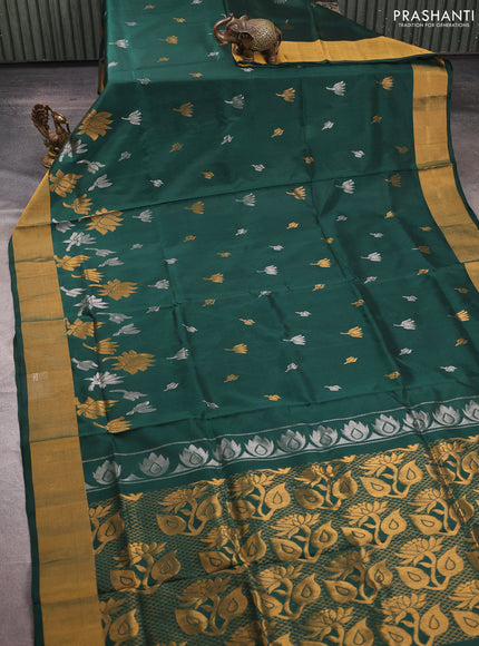 Green Uppada Silk Saree - Buttas
