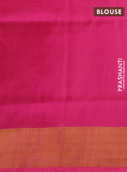 Pink Uppada Silk Saree - Buttas
