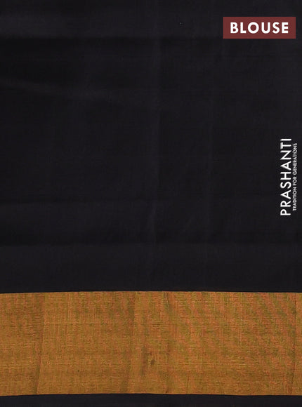 Black Uppada Silk Saree - Buttas
