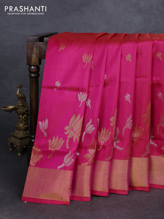 Pink Uppada Silk Saree - Buttas