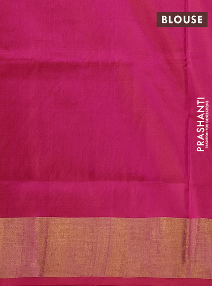 Pink Uppada Silk Saree - Buttas