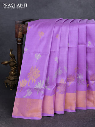 Lavender Uppada Silk Saree - Buttas