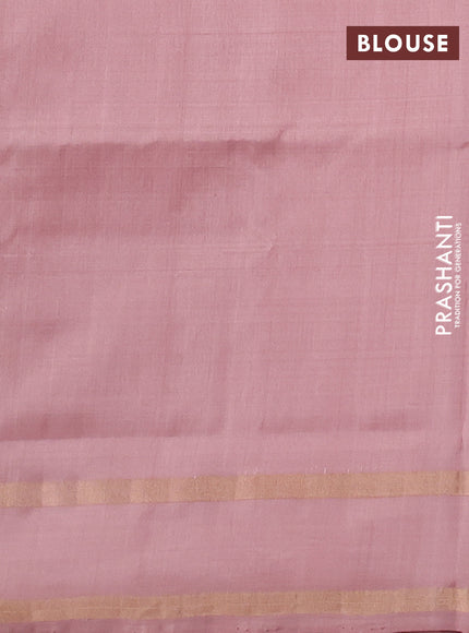 Peach  Uppada Silk Saree - Buttas
