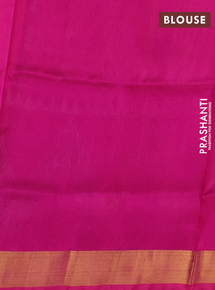 Pink  Uppada Silk Saree - Buttas