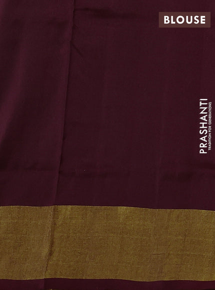 Maroon  Uppada Silk Saree -Buttas